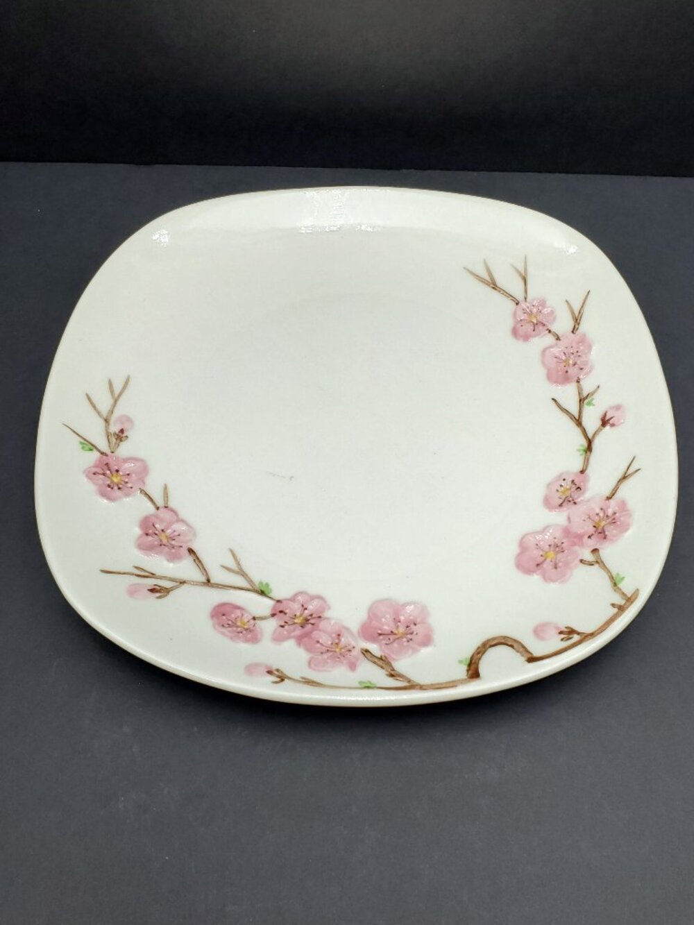 Metlox Peach Blossom Poppytrail Vernon Dinner Plate Pink Flowers Plate